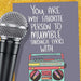 My Favorite Person to Mumble Through Lyrics With Friendship Card - Knotty Cards