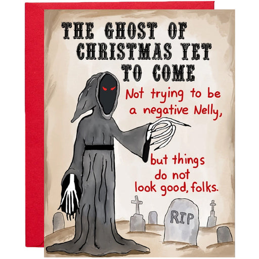 Ghost Of Christmas Yet To Come Funny Christmas Card