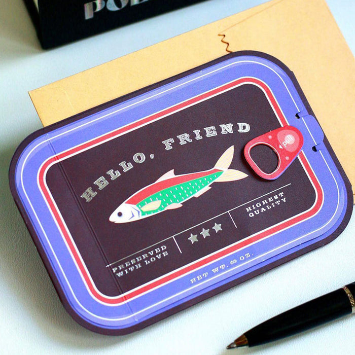Glad Were Tight Sardines Friendship Card