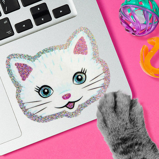 Purr-fect Kitten Glitter Sticker - Smarty Pants Paper