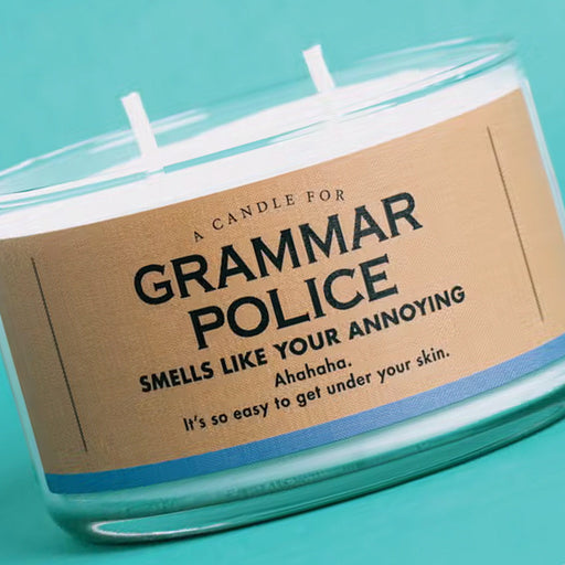 A Candle For Grammar Police by Whiskey River - Smells like your annoying