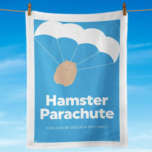 Hamster Parachute Dish Towel - brainbox candy