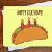Tiny Bee Cards - Happy Birthday Taco Card