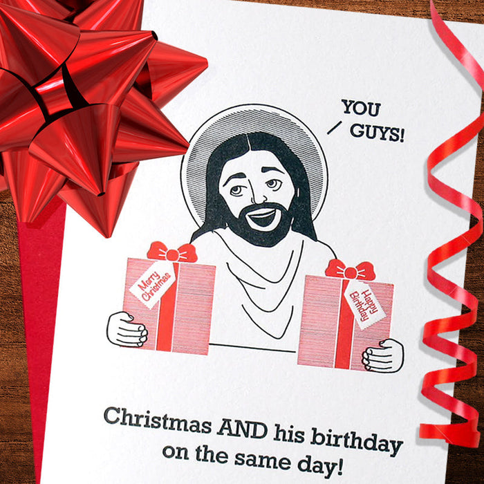 Jesus Christmas Birthday Greeting Card