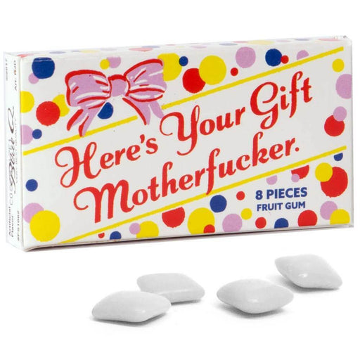 Here's Your Gift Motherf*cker Gum - Blue Q