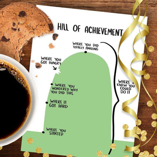 Hill of Achievement Congratulations Card - Knotty Cards