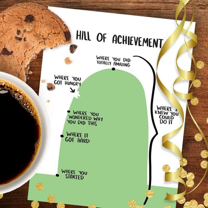 Hill of Achievement Congratulations Card - Knotty Cards