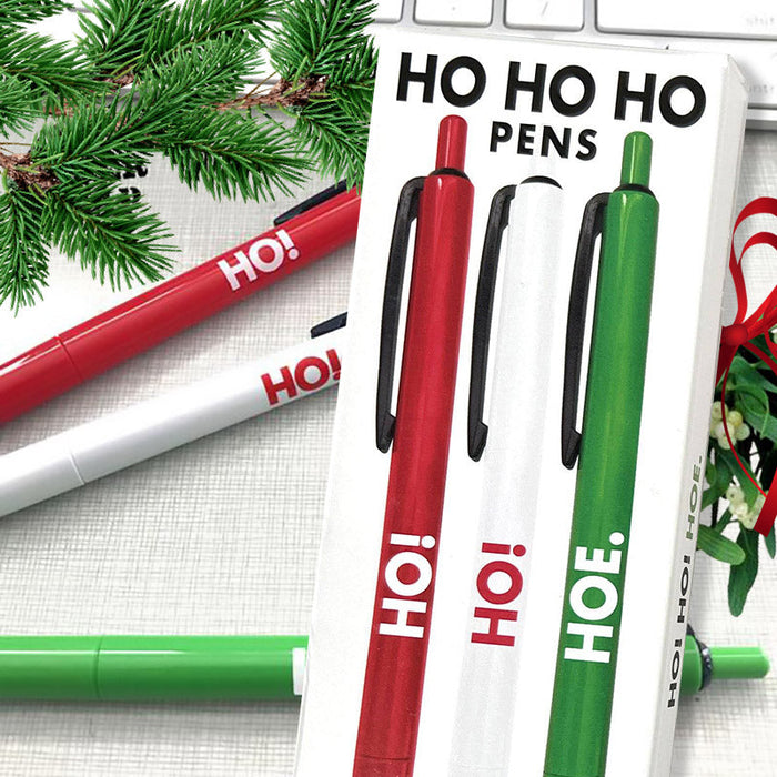Ho! Ho! Hoe. Christmas Pen Set - Whiskey River Soap Co.