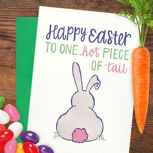 Hot Piece of Tail Happy Easter Card - Hennel Paper Co.
