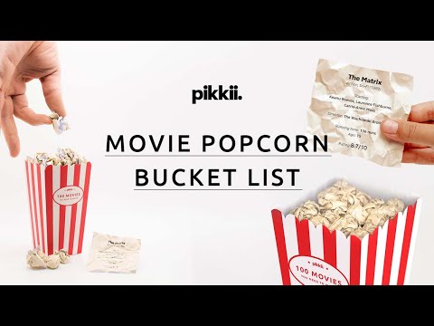 Movie Popcorn Bucket List - Pikki