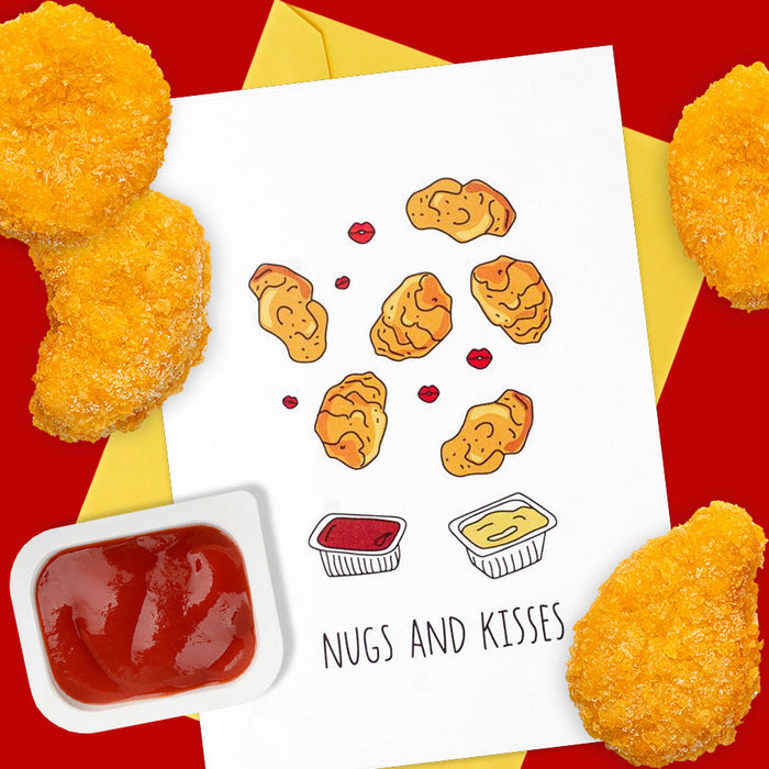 Nugs and Kisses Relationship Card - Humdrum Paper