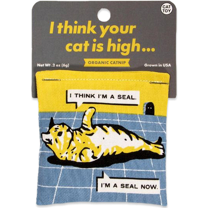 I Think Your Cat Is High Catnip Cat Toy - Blue Q