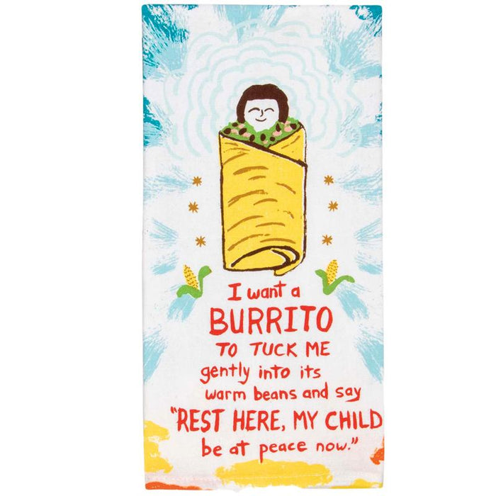 I Want A Burrito Dish Towel - Blue Q