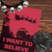 I Want To Believe Christmas Card - Guttersnipe Press Letterpress Greetings