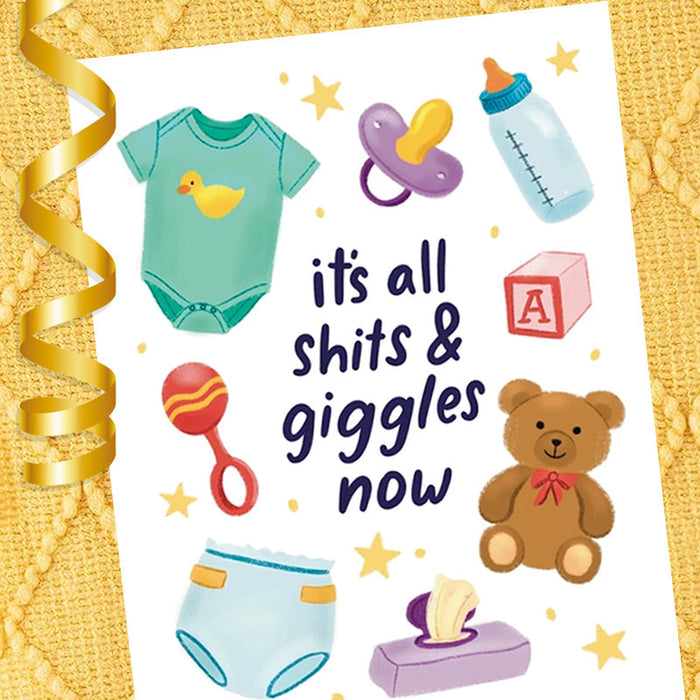 Shits & Giggles New Baby Card