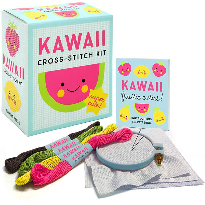 Kawaii Cross-Stitch Kit - Running Press