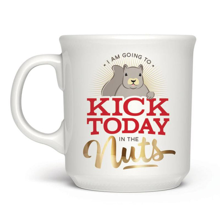 Kick Today in the Nuts Mug - Fred & Friends