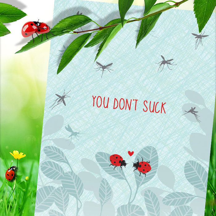 You Don't Suck Ladybug Greeting Card - Funny Greeting Cards - Modern Printed Matter