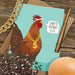 Lit Gangsta Rooster Birthday Card - Funny Greeting Cards - Modern Printed Matter