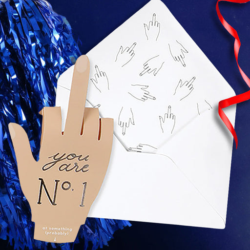 You Are #1 (At Something Probably) Middle Finger Card - UWP Luxe