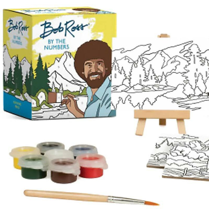 Mini Bob Ross By The Numbers Painting Kit by Running Press