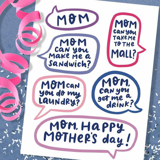 MOM! Can You? Mother's Day Card - Grey Street Paper