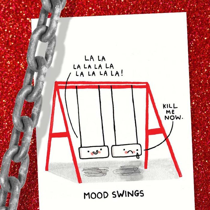 Mood Swings Friendship Greeting Card - Ohh Deer