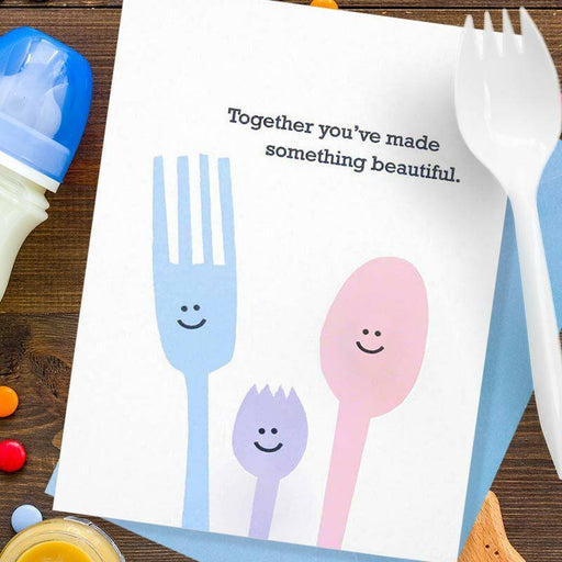New Baby Spork Greeting Card - McBitterson's
