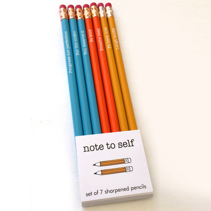Note To Self Pencil Set - Mantras