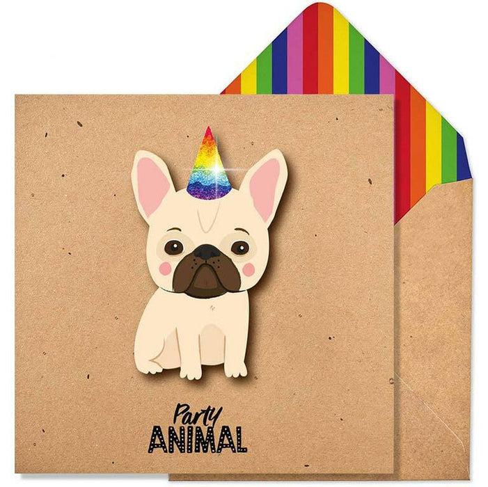 Party Animal Glitter Greeting Card - Tache