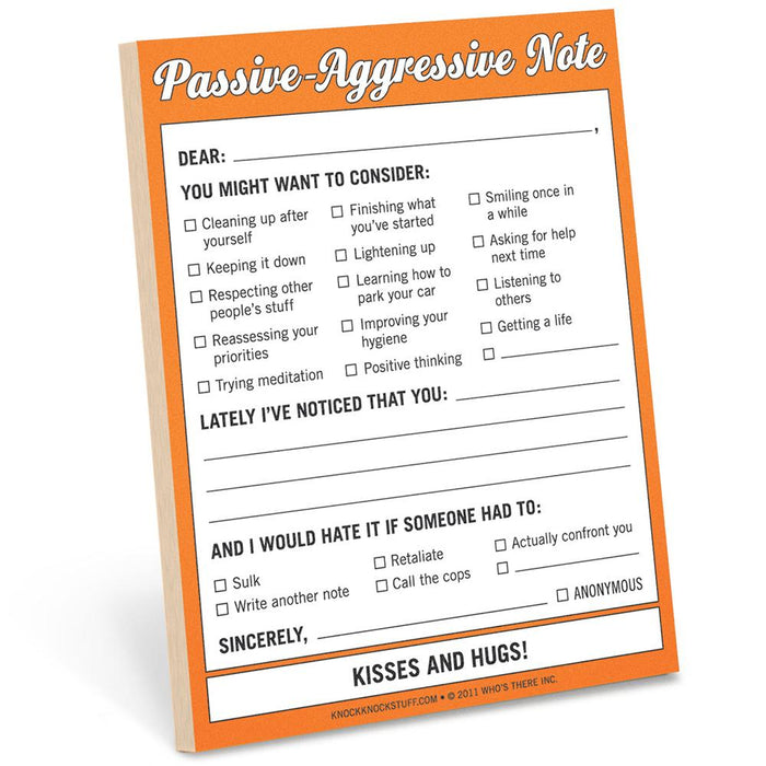 Passive Aggressive Nifty Notes - Knock Knock