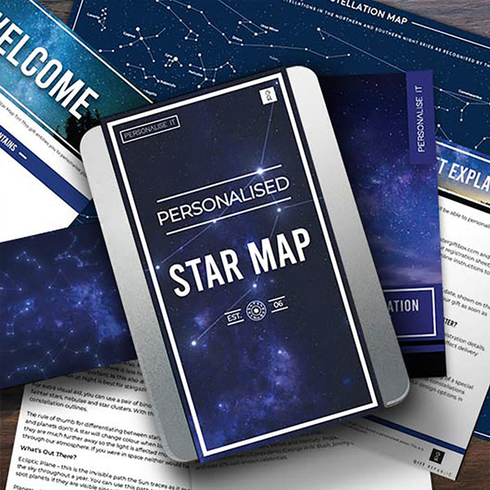 Personalised Star Map The Night Sky Of A Special Date