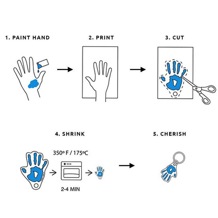 Pikkii Hand Print Keychain Kit