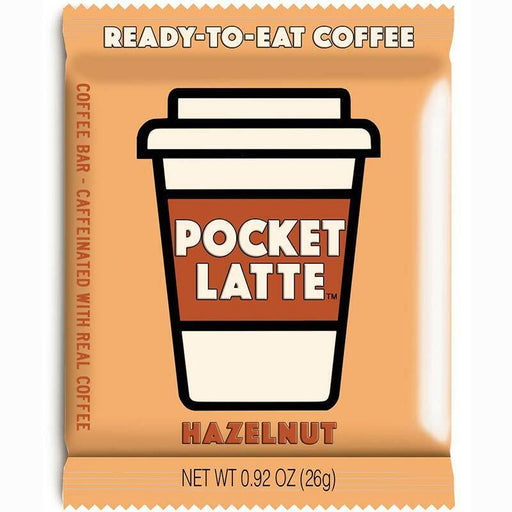 Pocket Latte - Caffeinated Hazelnut Coffee Chocolate Bar - Pocket Latte