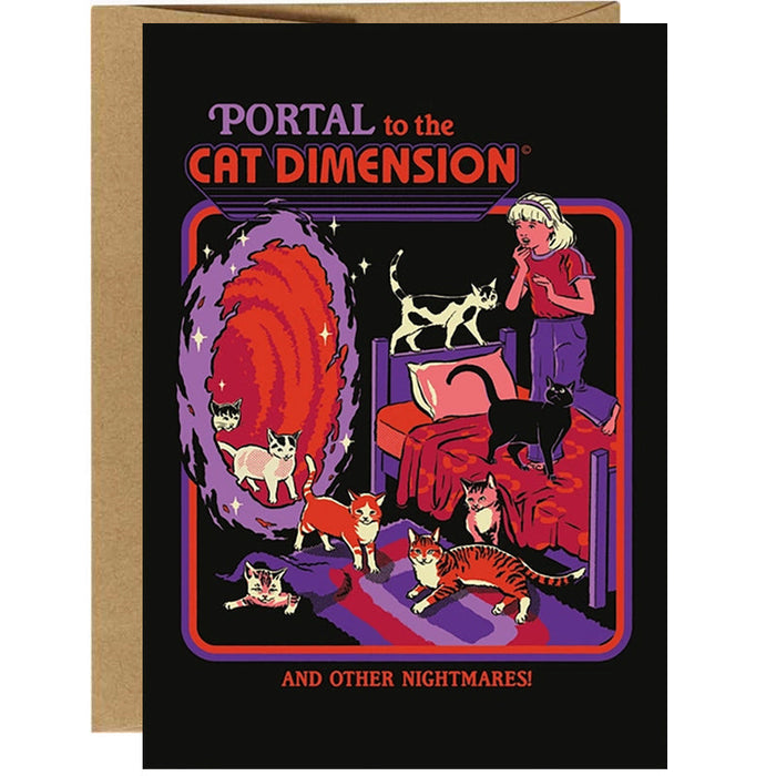 Portal To Cat Dimension And Other Nightmares Greeting Card - Steven Rhodes.
