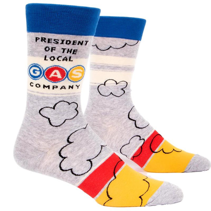 President Of Local Gas Company Men's Socks - Blue Q