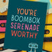 80's Boombox Serenade Greeting Card by A Smyth Co