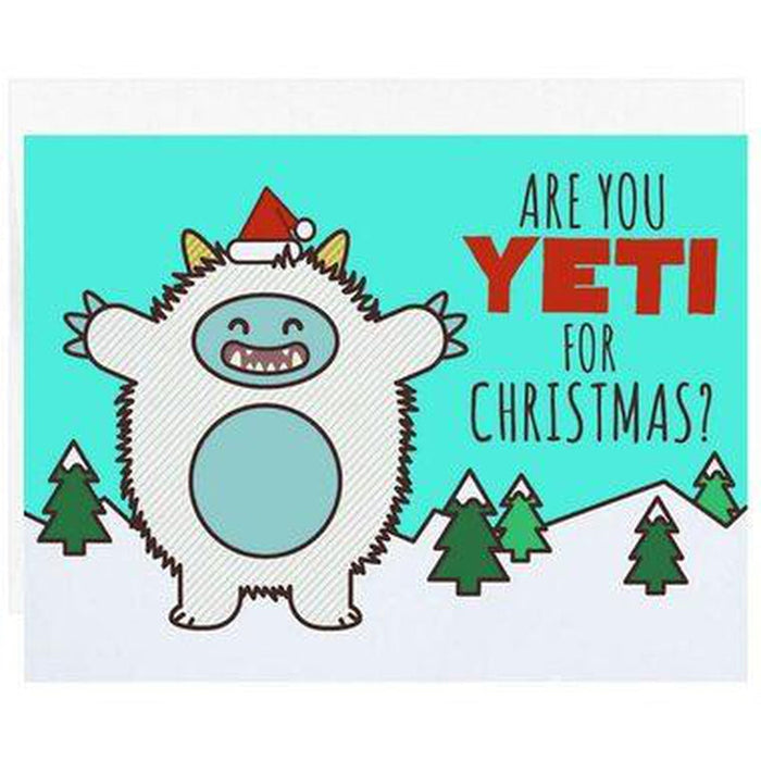 Are You Yeti For Christmas? Holiday Card by Tiny Bee Cards