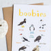 Boobies Fowl Bird Greeting Card - Sarah Edmonds Illustration