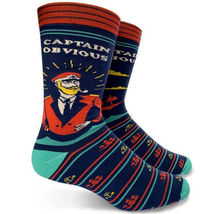 Captain Obvious Men's Socks by Groovy Things Co