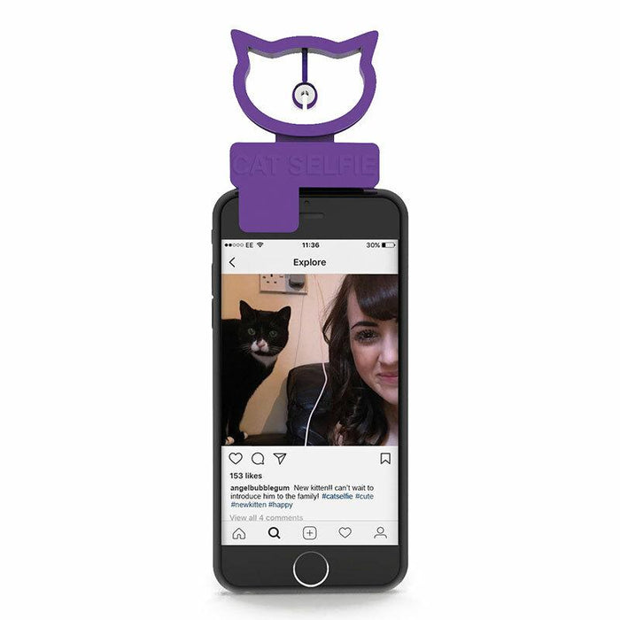 Cat Selfie Phone Accessory by Bubblegum Stuff