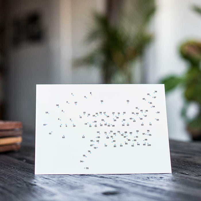 Connect The Dots Thank You Card by Warren Tales Greeting Cards