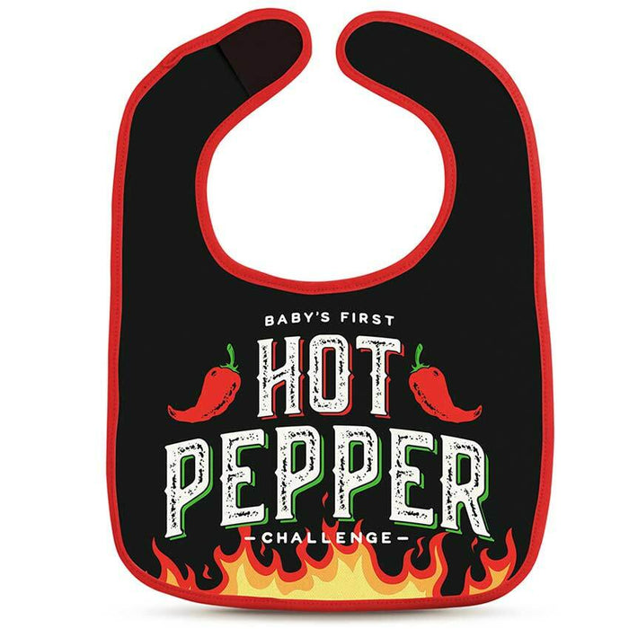 Dressed To Spill Hot Pepper Challenge Bib + Teether Set by Fred & Friends