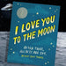 I Love You To The Moon. After That All, Bets Are Off Card by Emily McDowell & Friends