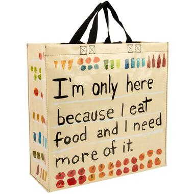 I'm Here Because I Eat Food Shopper Tote by Blue Q