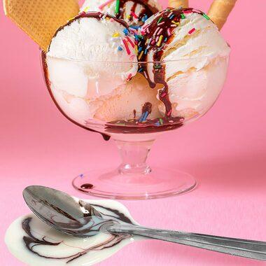 Just Another Manic Sundae Fake Ice Cream Spoon Mess by Just Dough It! Fake Foods