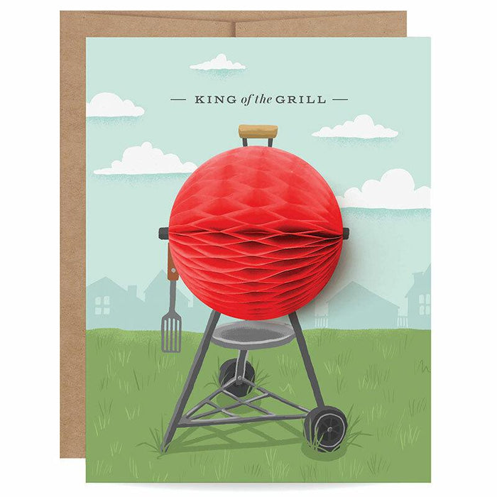 King Of The Grill Pop-Up Father's Day Card by Inklings Paperie