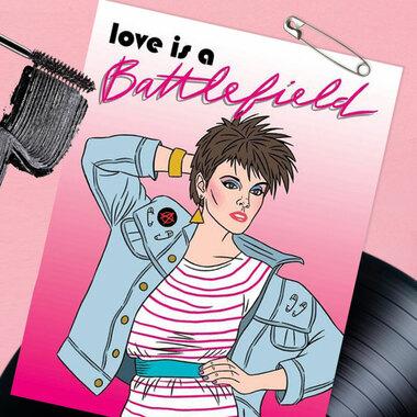 Love Is A Battlefield Greeting Card by The Found