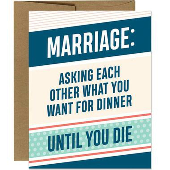 Marriage: Asking Each Other What's For Dinner by I'll Know It When I See It
