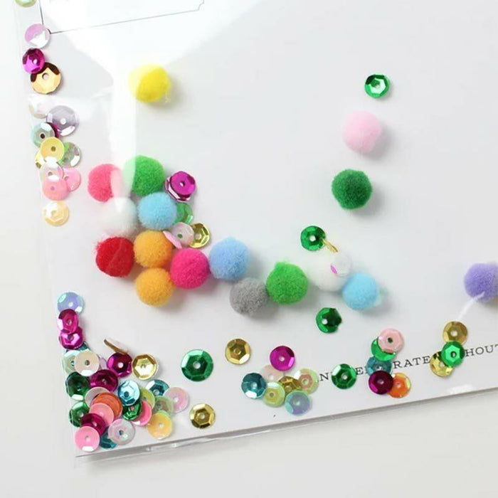 Official Confettigram Pom Poms Greeting Card by Inklings Paperie